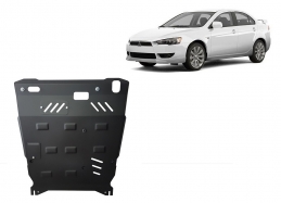 Steel sump guard for the protection of the engine and the gearbox for Mitsubishi Lancer