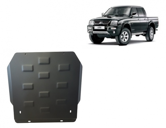 Steel gearbox and differential guard for Mitsubishi L 200