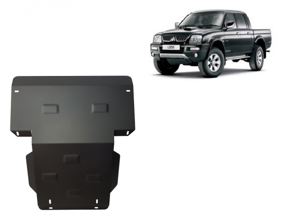 Steel sump guard for Mitsubishi L200
