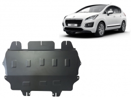 Steel sump guard for the protection of the engine and the gearbox for Peugeot 3008