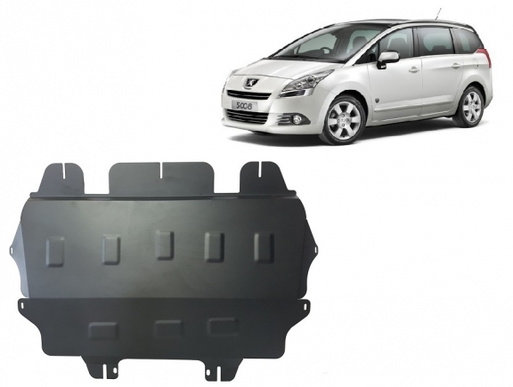 Steel sump guard for the protection of the engine and the gearbox for Peugeot 5008