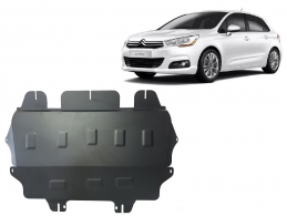 Steel sump guard for Citroen C4