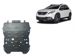 Steel sump guard for the protection of the engine and the gearbox for Peugeot 3008