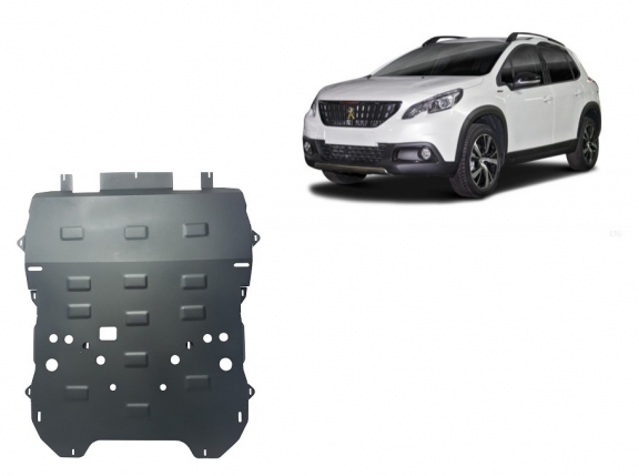 Steel sump guard for the protection of the engine and the gearbox for Peugeot 3008