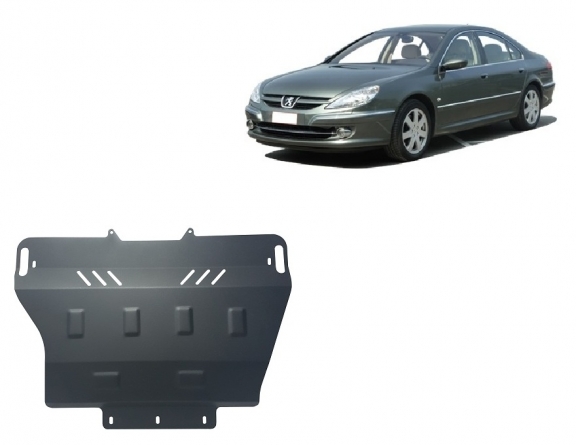 Steel sump guard for Peugeot 607