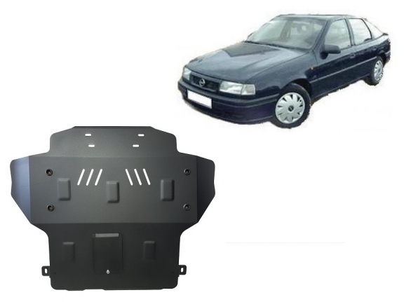 Steel sump guard for Vauxhall Vectra A