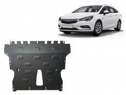 Steel sump guard for Vauxhall Astra K