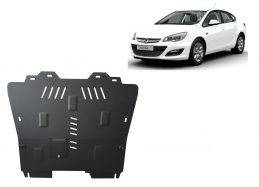 Steel sump guard for Vauxhall Astra J Sedan