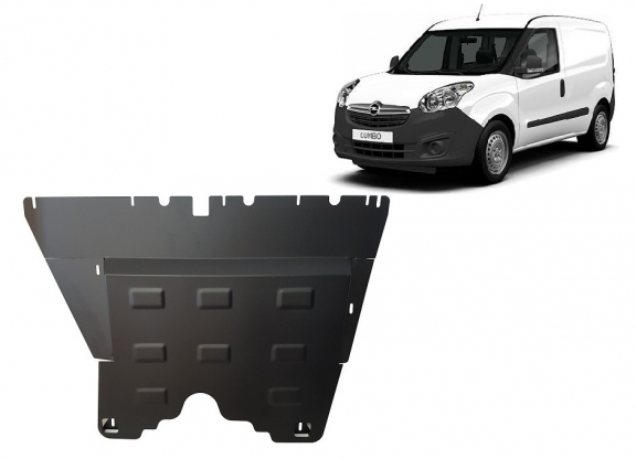 Steel sump guard for Vauxhall Combo D 