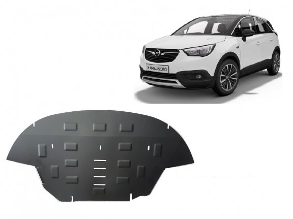 Steel sump guard for Vauxhall Crossland X