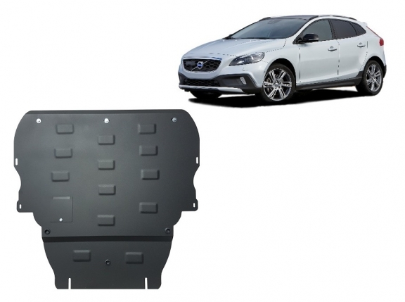 Steel sump guard for Volvo V40