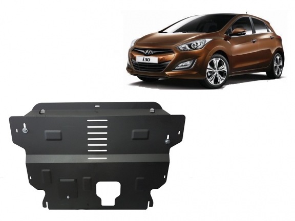 Steel sump guard for Hyundai i30
