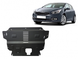 Steel sump guard for the protection of the engine and the gearbox for Kia Ceed