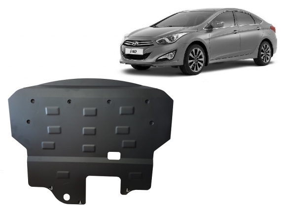 Steel sump guard for the protection of the engine and the gearbox for Hyundai i40