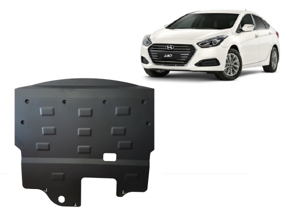 Steel sump guard for the protection of the engine and the gearbox for Hyundai i40