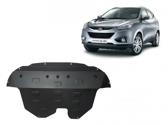 Steel sump guard for Hyundai IX35