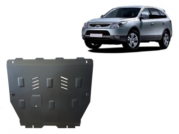 Steel sump guard for Hyundai ix55