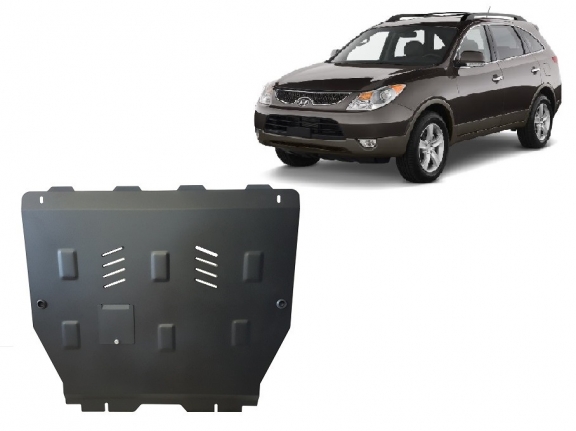 Steel sump guard for Hyundai Veracruz