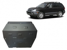 Steel sump guard for Hyundai Santa Fe