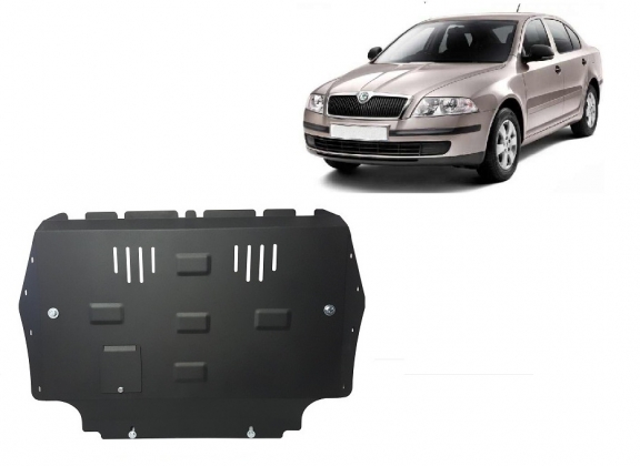 Steel sump guard for Skoda Octavia 2