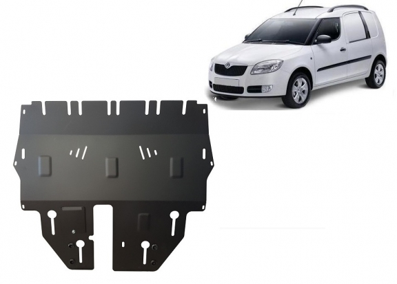 Steel sump guard for Skoda Praktik