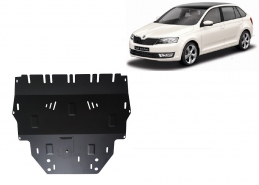 Steel sump guard for Skoda Spaceback