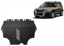 Steel sump guard for Skoda Yeti