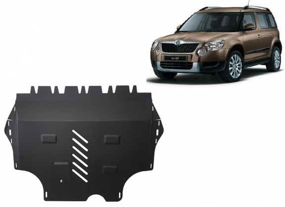 Steel sump guard for Skoda Yeti