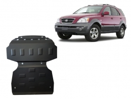 Steel sump guard for the protection of the engine and the radiator for Kia Sorento