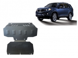 Steel sump guard for the protection of the engine and the radiator for Kia Sorento