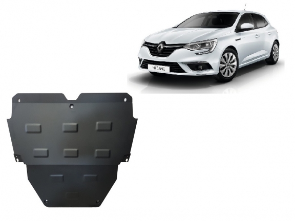 Steel sump guard for Renault Megane 4