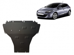 Steel sump guard for the protection of the engine and the gearbox for Renault Megane 3