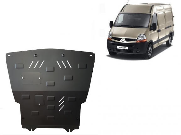Steel sump guard for Renault Master 2