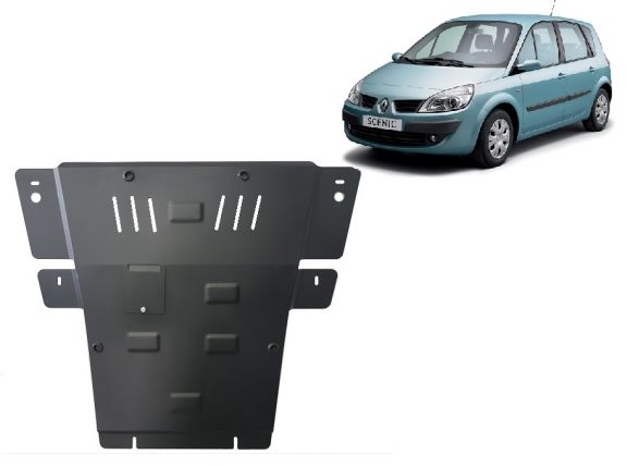 Steel sump guard for Renault Scenic