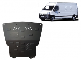 Steel sump guard for Nissan Interstar