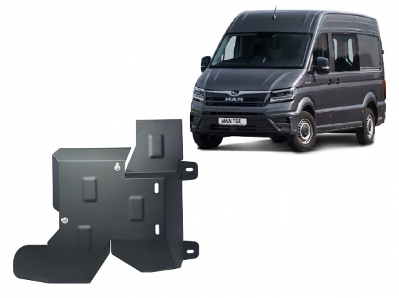 Steel AdBlue tank guard for Man TGE / 18 L