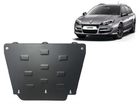 Steel sump guard for Renault Laguna 3