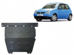Steel sump guard for VW Lupo