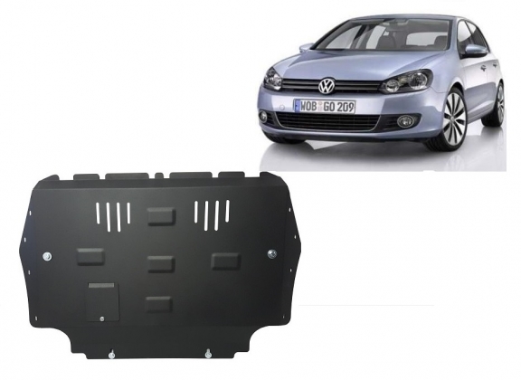 Steel sump guard for VW Golf 6