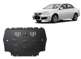 Steel sump guard for VW Jetta