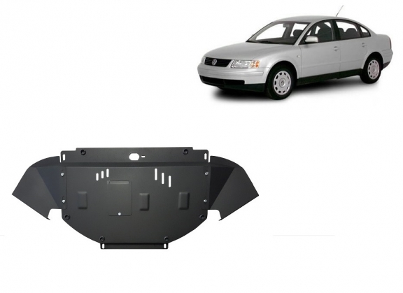 Steel sump guard for VW Passat B5