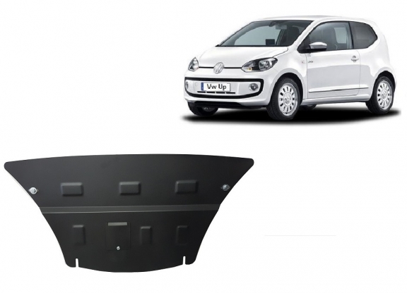 Steel sump guard for the protection of the engine and the gearbox for VW Up