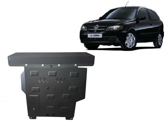 Steel sump guard for Nissan Almera Tino