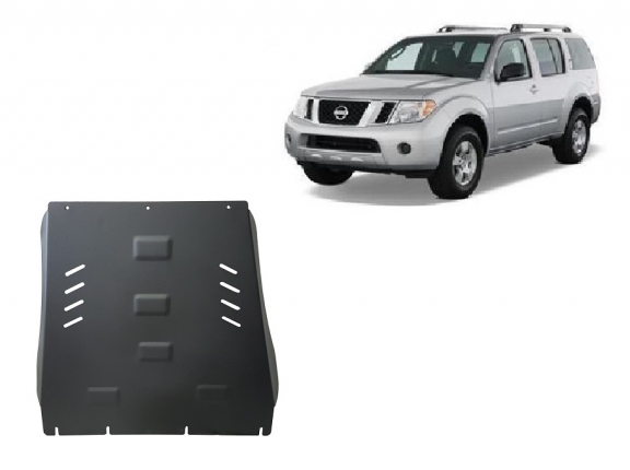 Steel gearbox and differential guard for Nissan Pathfinder