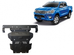Steel sump guard for the protection of the engine and the radiator for Toyota Hilux Revo