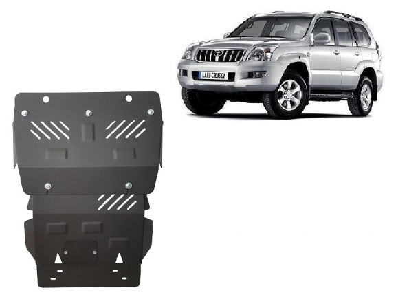 Steel sump guard for Toyota Land Cruiser J120