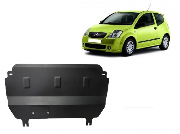 Steel sump guard for Citroen C2