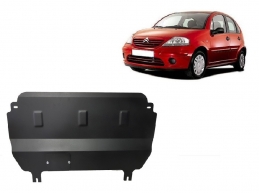 Steel sump guard for Citroen C3