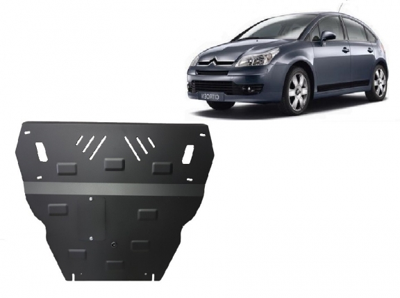 Steel sump guard for Citroen C4