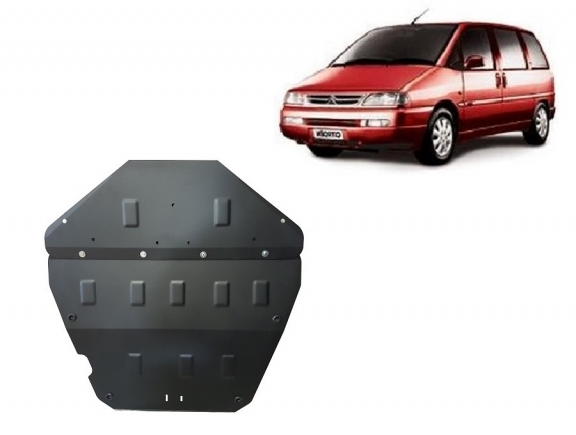 Steel sump guard for Citroen Evasion